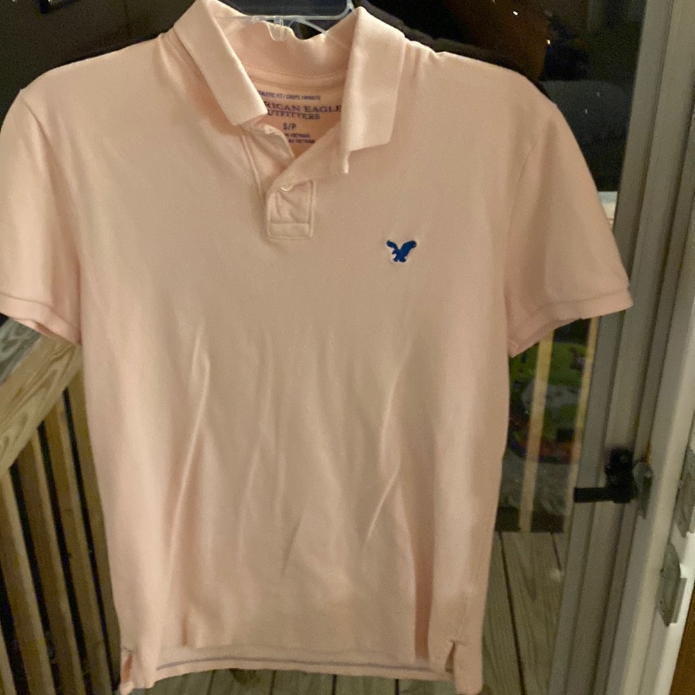 Pink Hollister polo